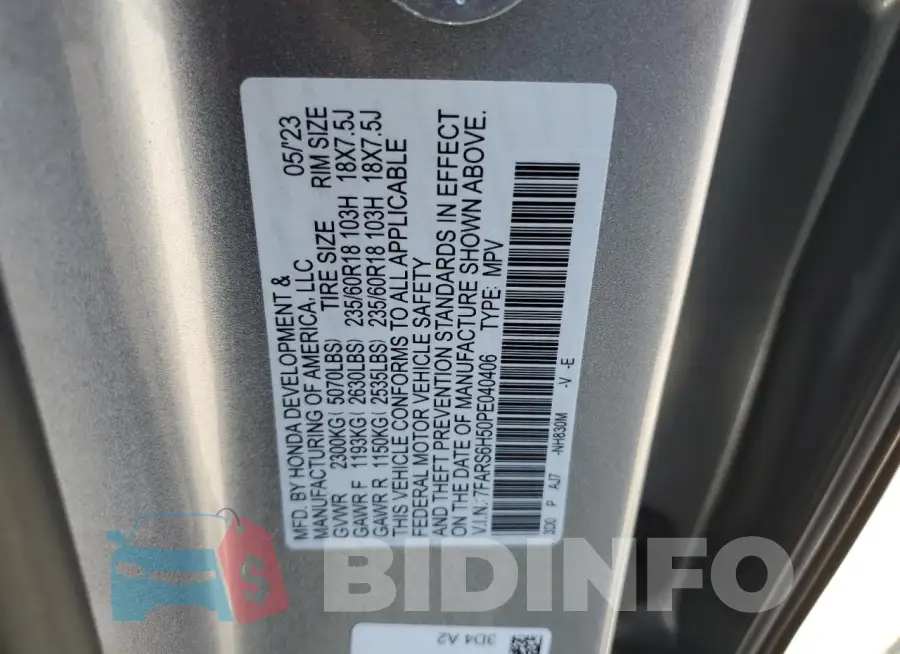 7FARS6H50PE040406 Photo# 12