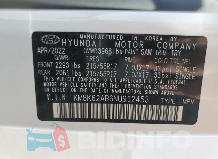 KM8K62AB6NU912453 Photo# 13