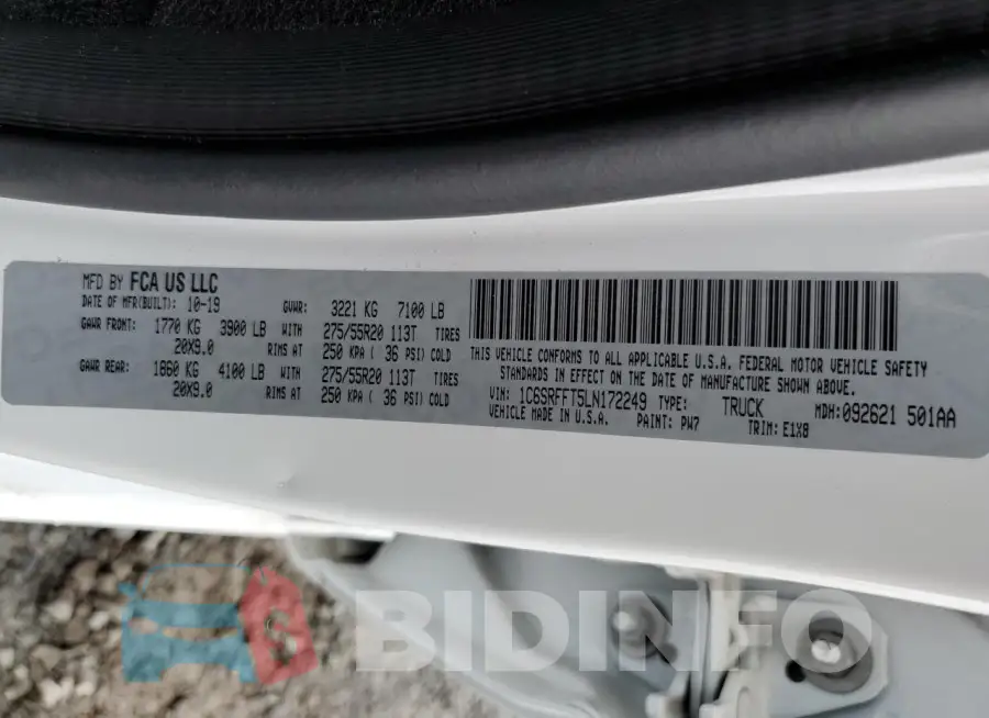1C6SRFFT5LN172249 Photo# 12