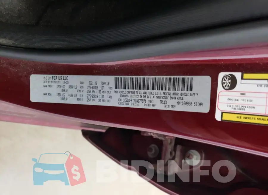 1C6SRFFT7LN177971 Photo# 12