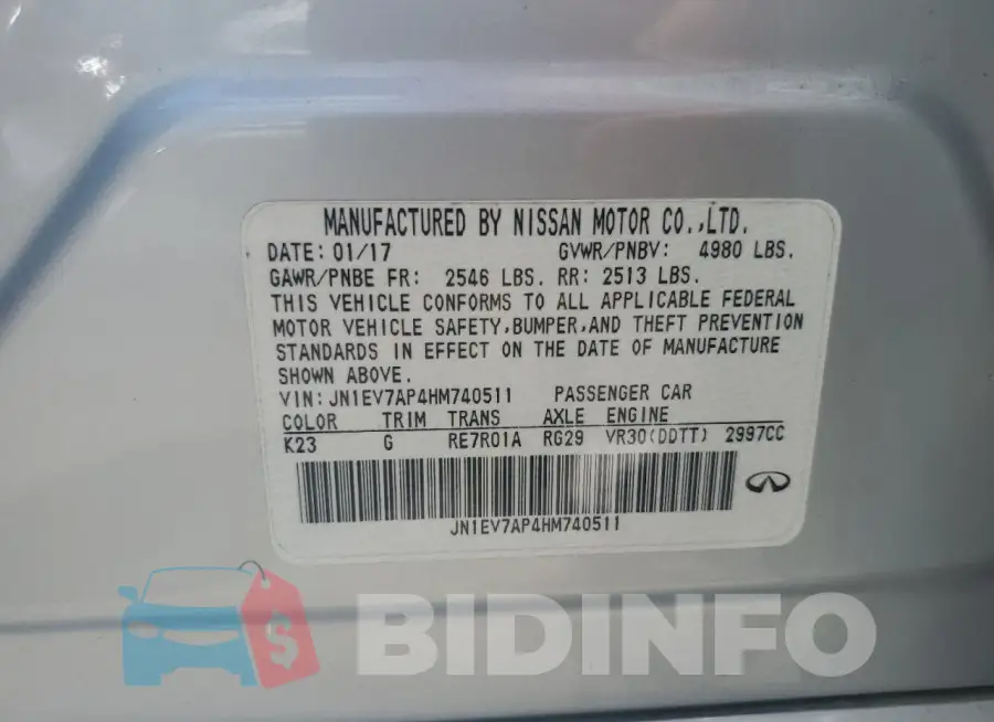 JN1EV7AP4HM740511 Photo# 12