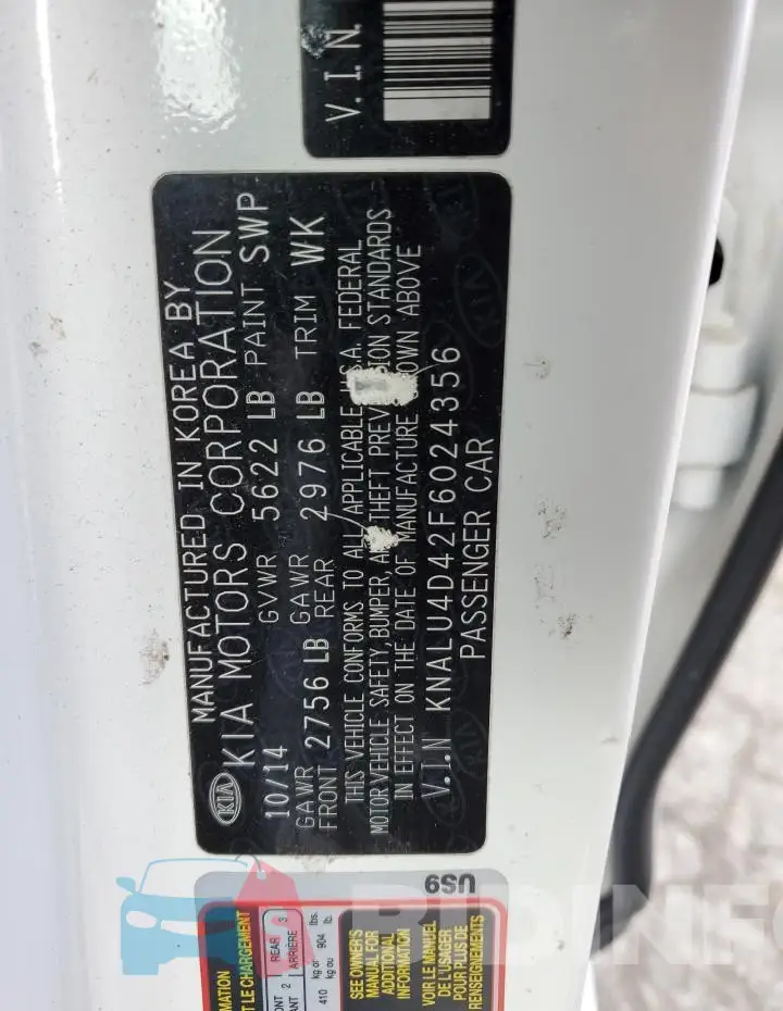 KNALU4D42F6024356 Photo# 12