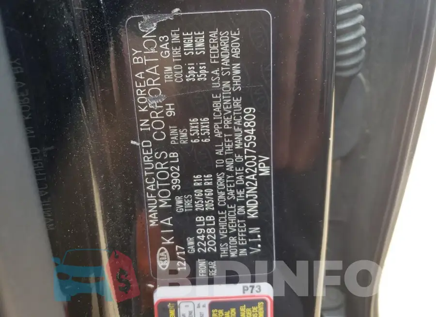KNDJN2A20J7594809 Photo# 12