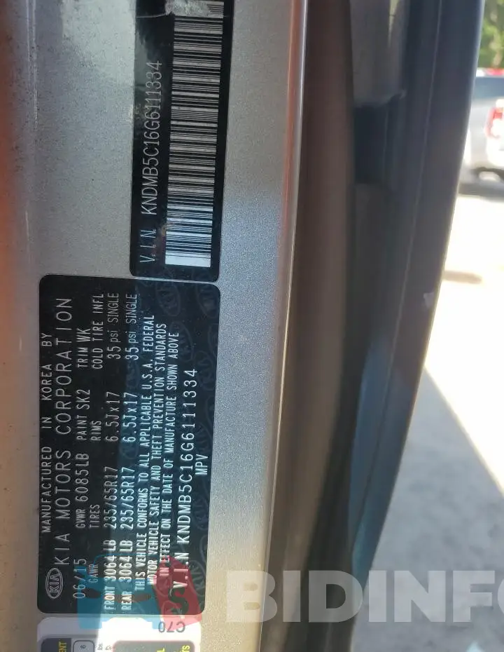 KNDMB5C16G6111334 Photo# 13
