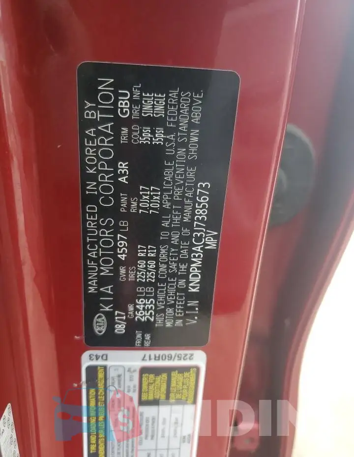 KNDPM3AC3J7385673 Photo# 13