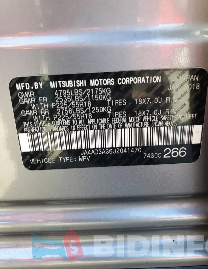 JA4AD3A36JZ041470 Photo# 13