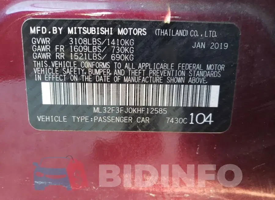 ML32F3FJ0KHF12585 Photo# 12