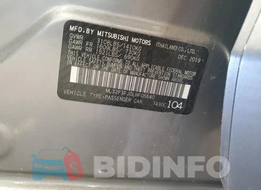 ML32F3FJ0LHF05640 Photo# 13