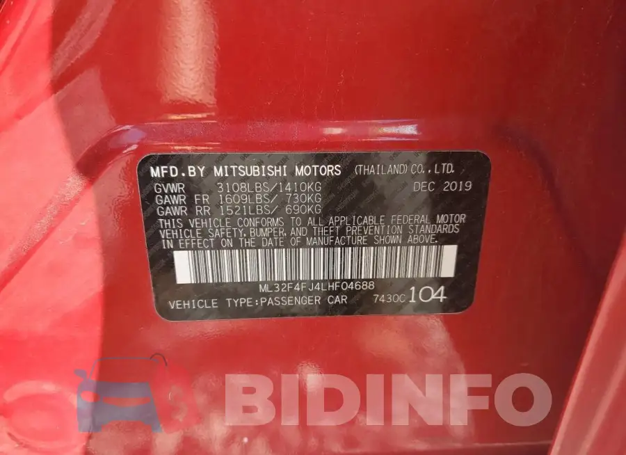 ML32F4FJ4LHF04688 Photo# 12