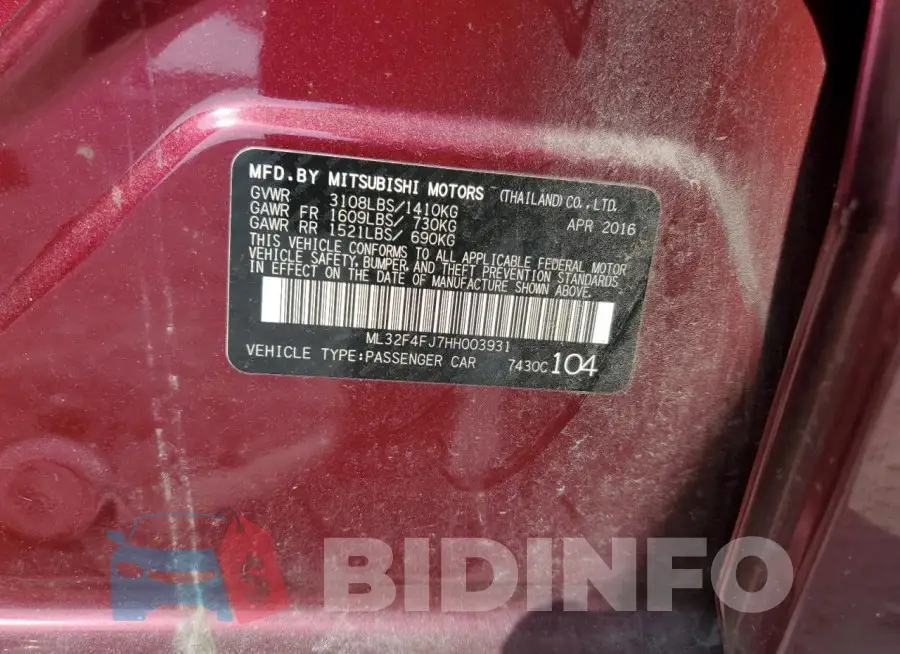 ML32F4FJ7HH003931 Photo# 12