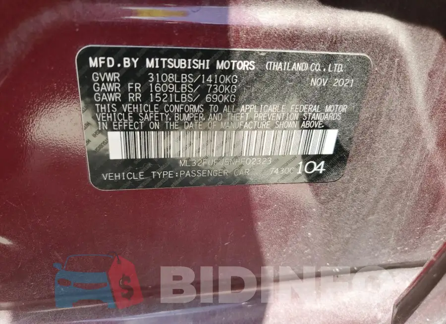ML32FUFJ5NHF02323 Photo# 13