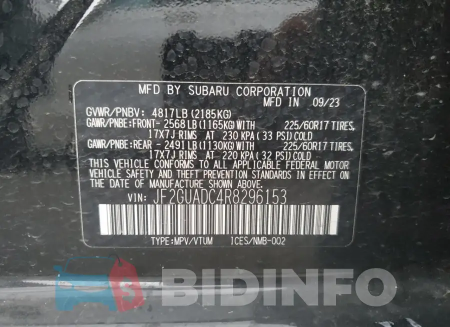 JF2GUADC4R8296153 Photo# 13
