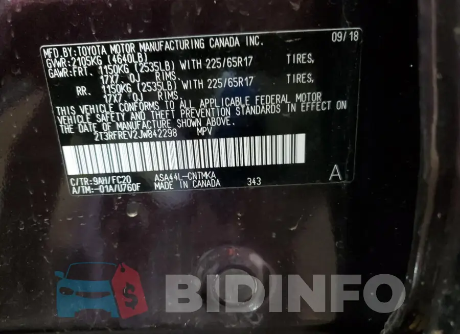 2T3RFREV2JW842298 Photo# 13