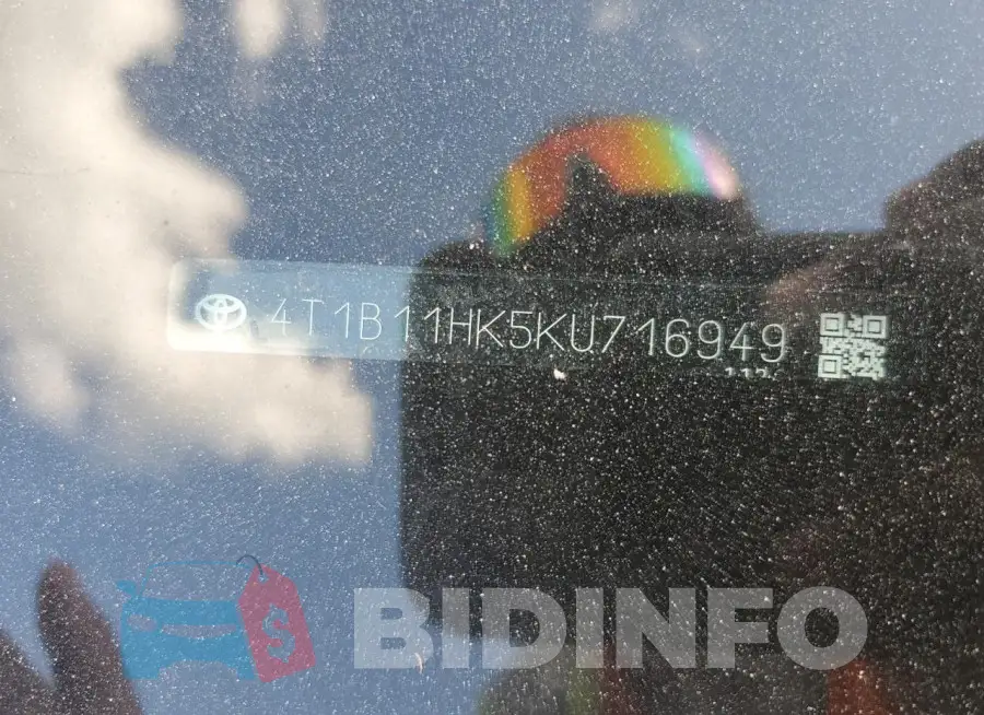 4T1B11HK5KU716949 Photo# 13