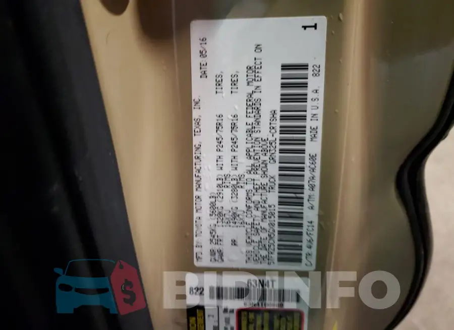5TFRZ5CN5GX015015 Photo# 12