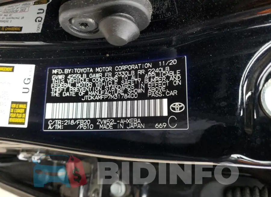 JTDKAMFP7M3178400 Photo# 13