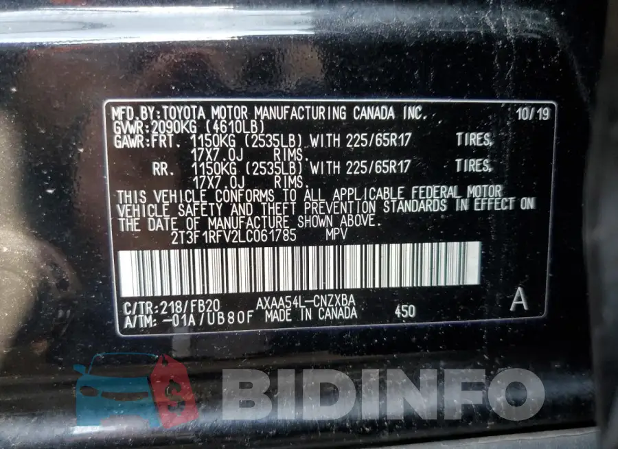 JTMC1RFV3LD042399 Photo# 14
