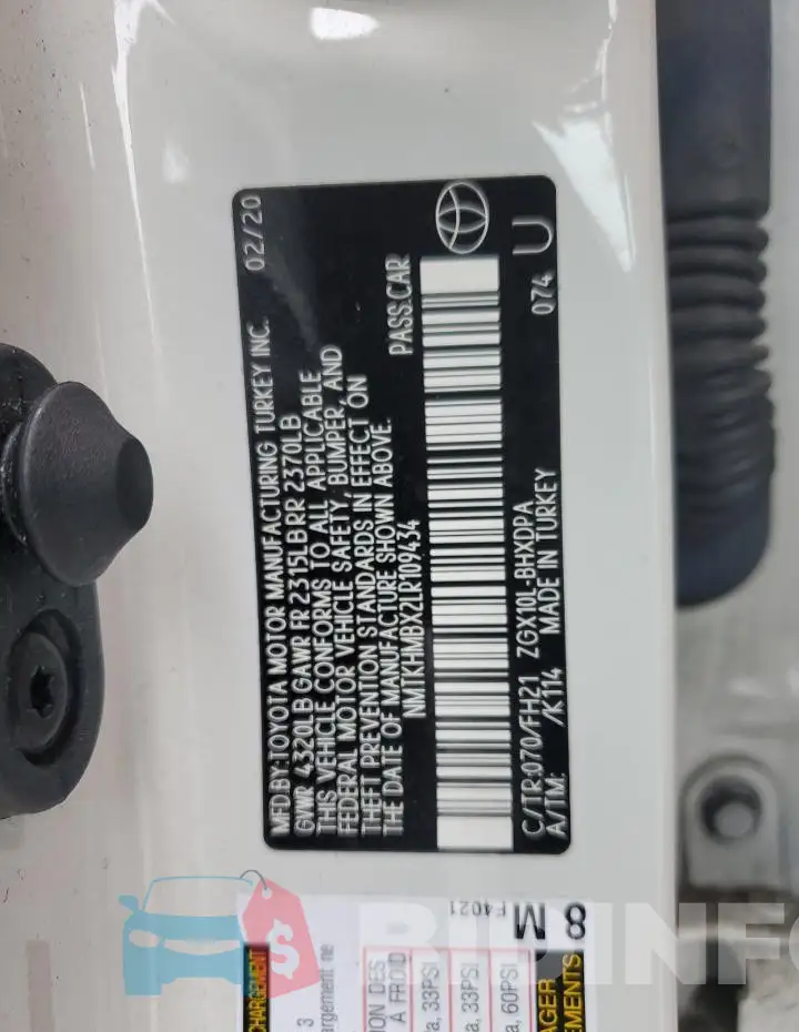 NMTKHMBX2LR109434 Photo# 12