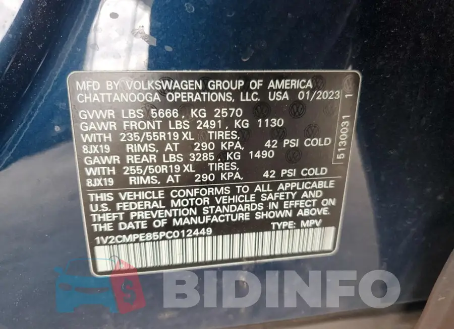1V2CMPE85PC012449 Photo# 13