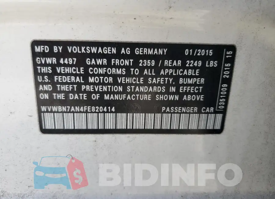 WVWBN7AN4FE820414 Photo# 12