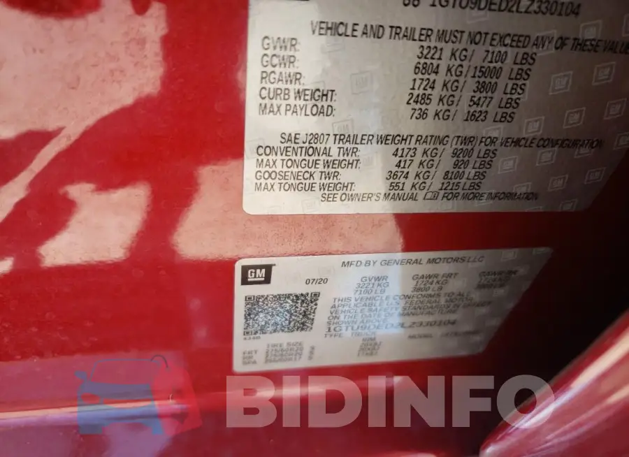 1GTU9DED2LZ330104 Photo# 12