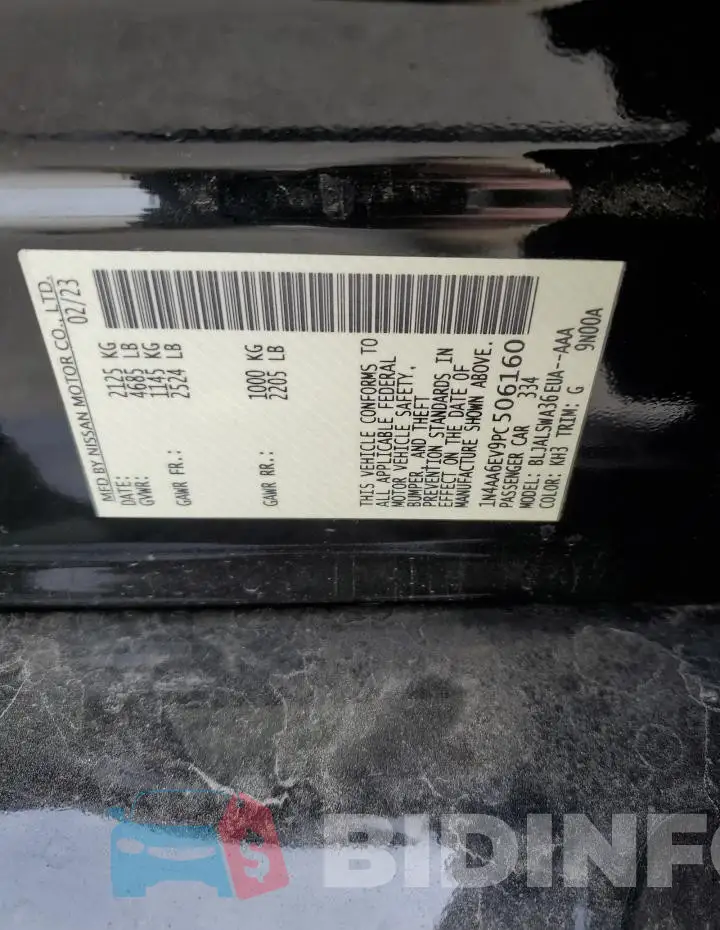 1N4AA6EV9PC506160 Photo# 12