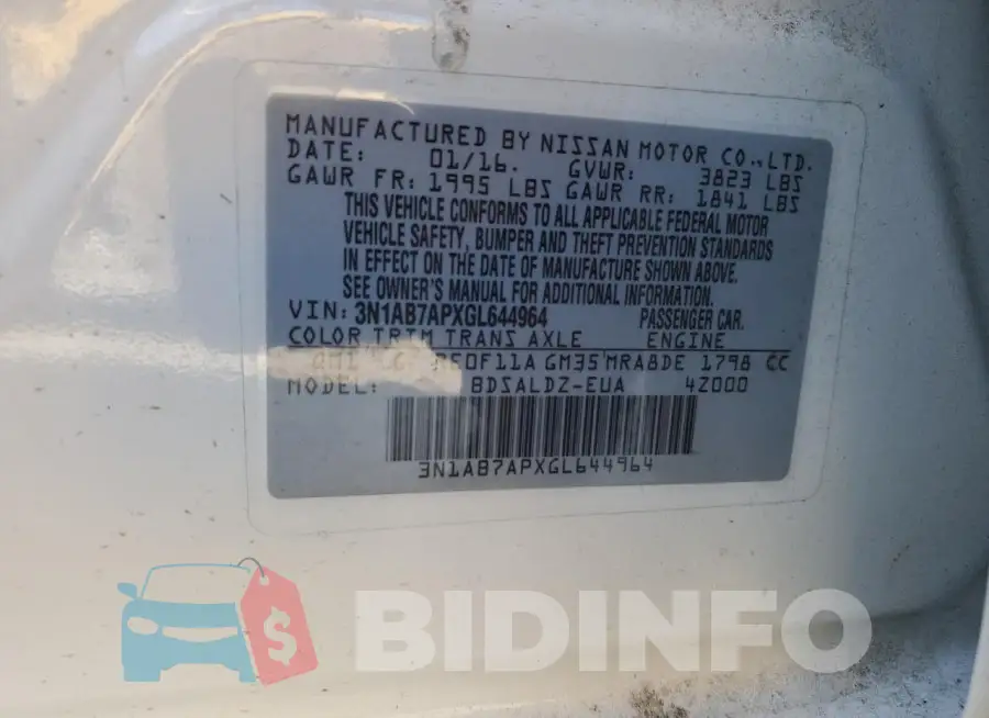 3N1AB7APXGL644964 Photo# 12