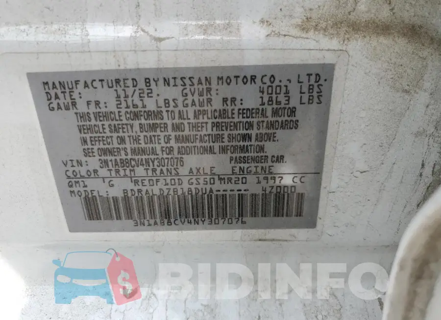 3N1AB8CV4NY307076 Photo# 12