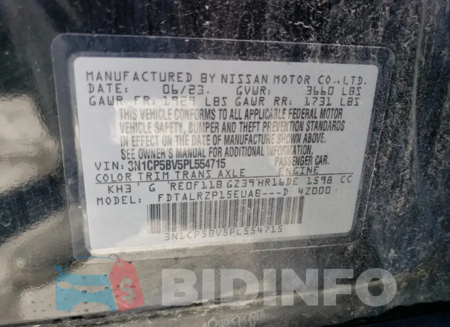 3N1CP5BV5PL554715 Photo# 14
