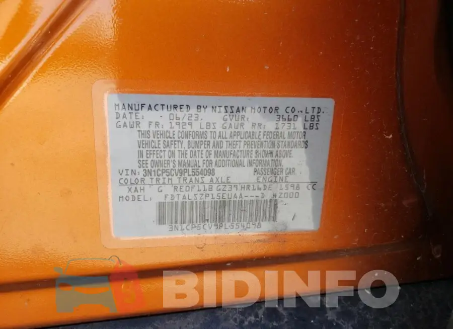 3N1CP5CV9PL554098 Photo# 12