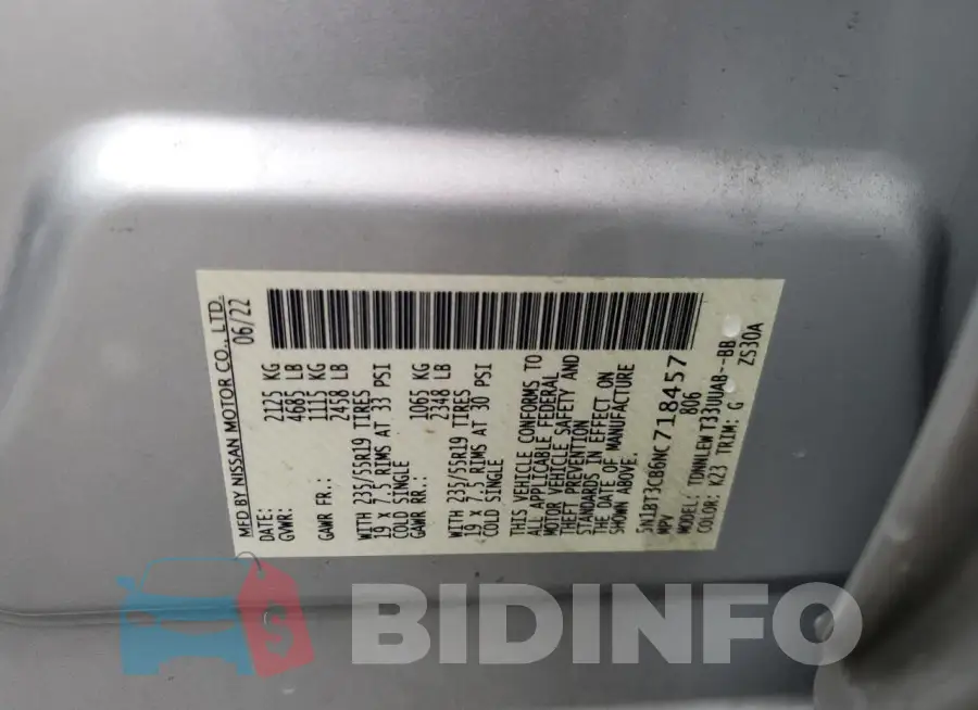 5N1BT3CB6NC718457 Photo# 13