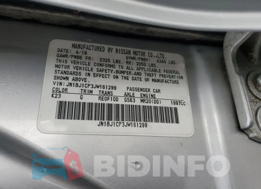 JN1BJ1CP3JW161299 Photo# 13