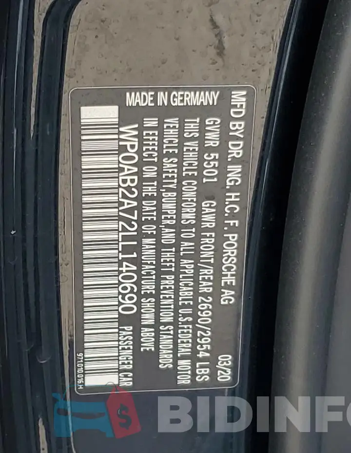 WP0AB2A72LL140690 Photo# 12
