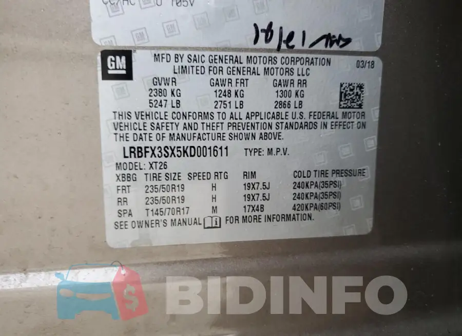 LRBFX3SX5KD001611 Photo# 12