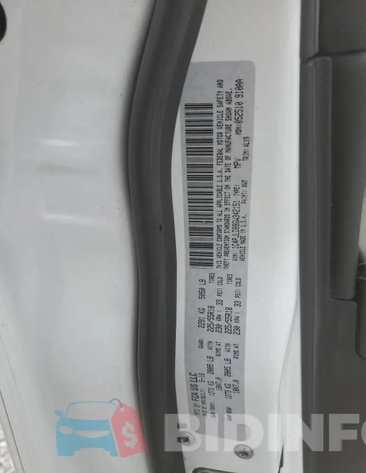 1C4PJLDB8GW342151 Photo# 14