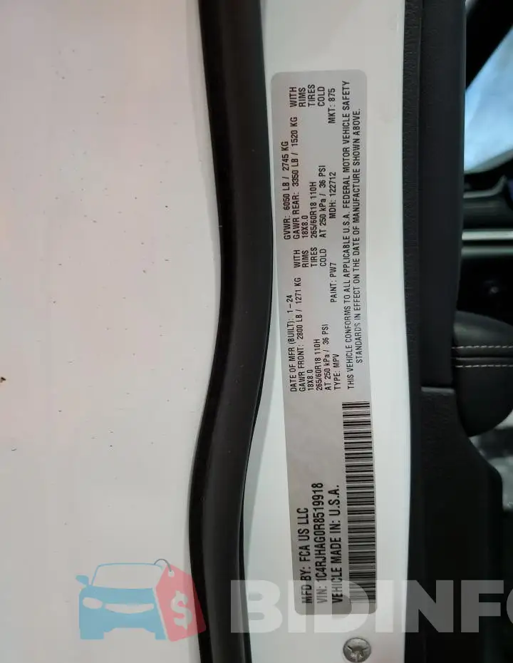 1C4RJHAG0R8519918 Photo# 13