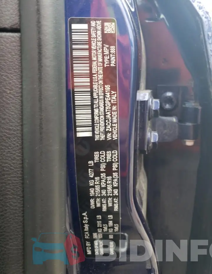 ZACCJAAT5GPE44195 Photo# 12
