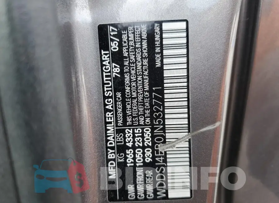 WDDSJ4EB0JN532771 Photo# 12