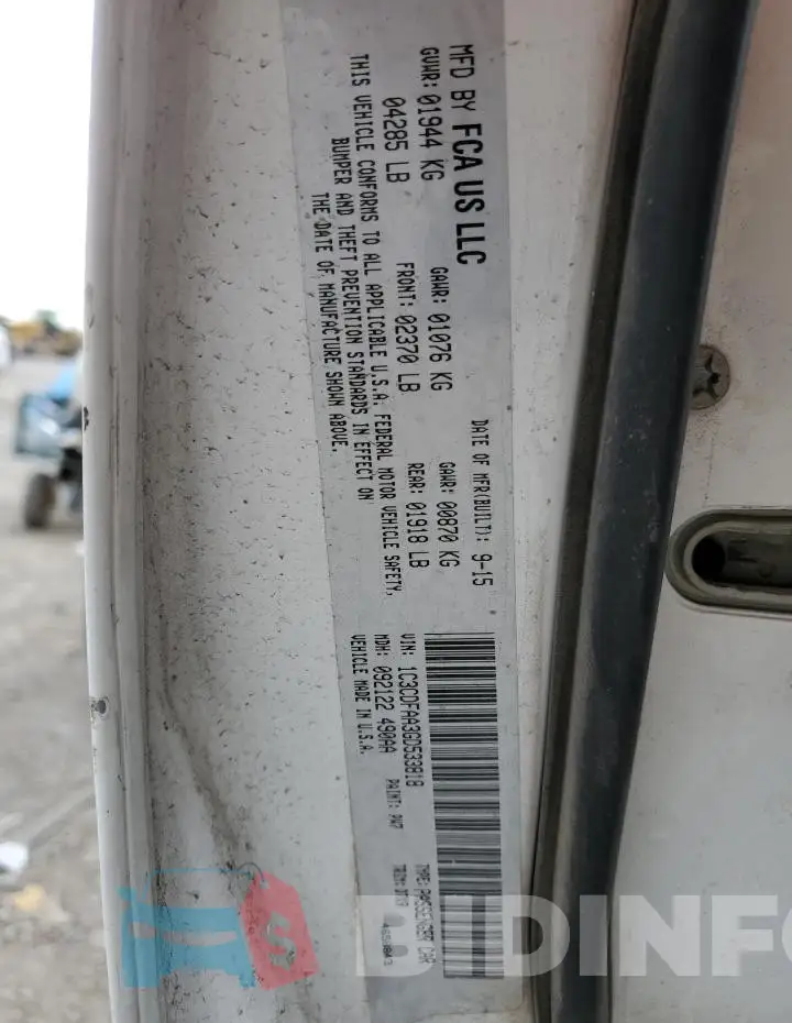 1C3CDFAA3GD533818 Photo# 12
