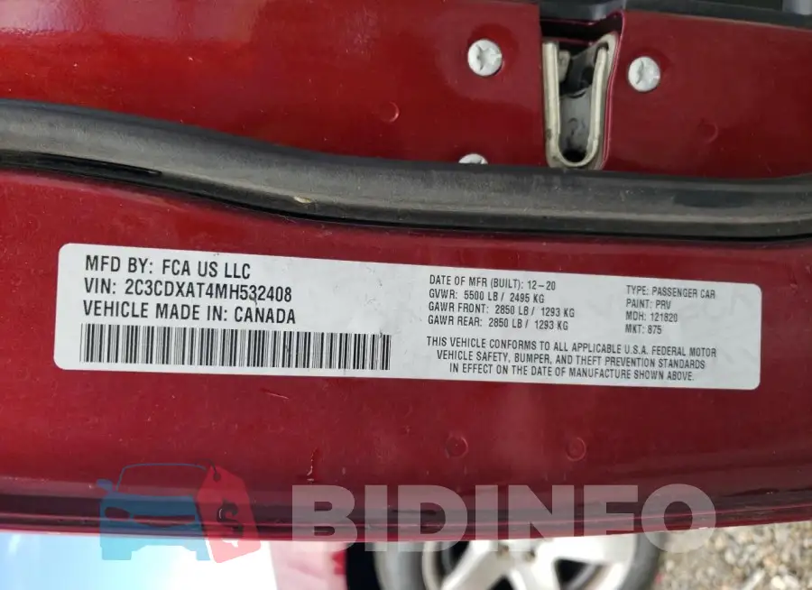2C3CDXAT4MH532408 Photo# 12