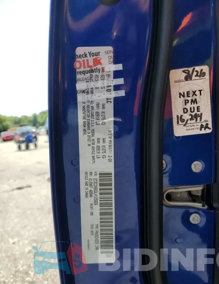 2C3CDXBG3LH125826 Photo# 12
