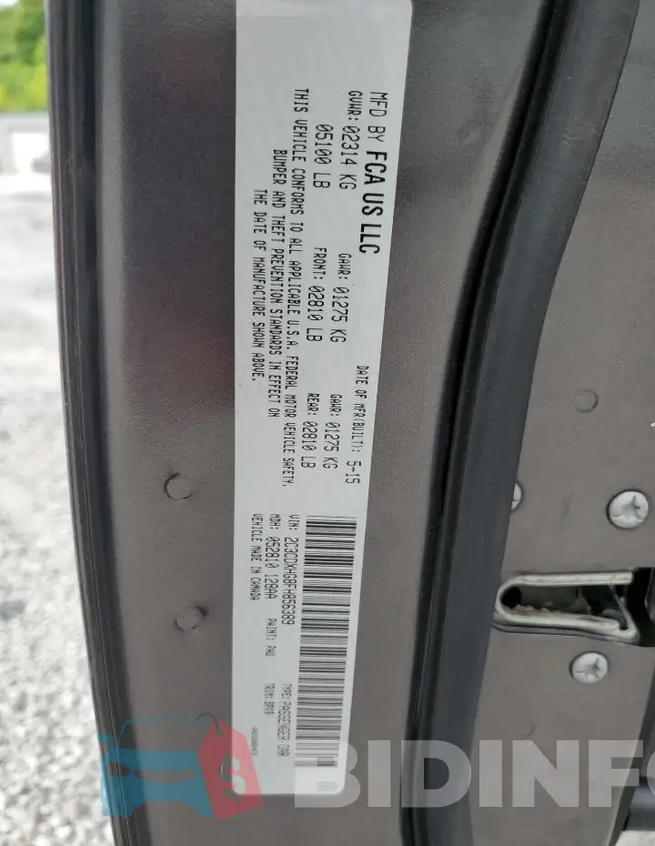 2C3CDXHG8FH856389 Photo# 13
