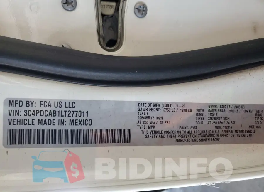 3C4PDCAB1LT277011 Photo# 13