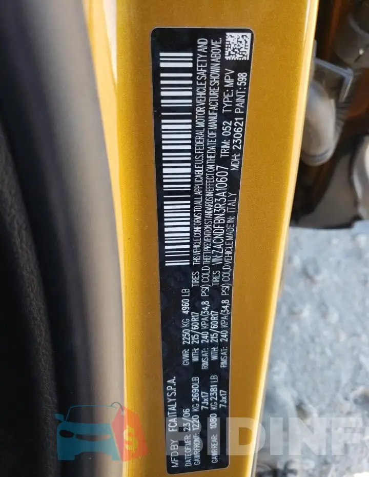 ZACNDFBN3R3A10607 Photo# 13