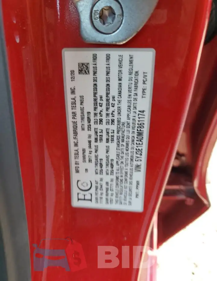 5YJ3E1EA0MF861174 Photo# 12