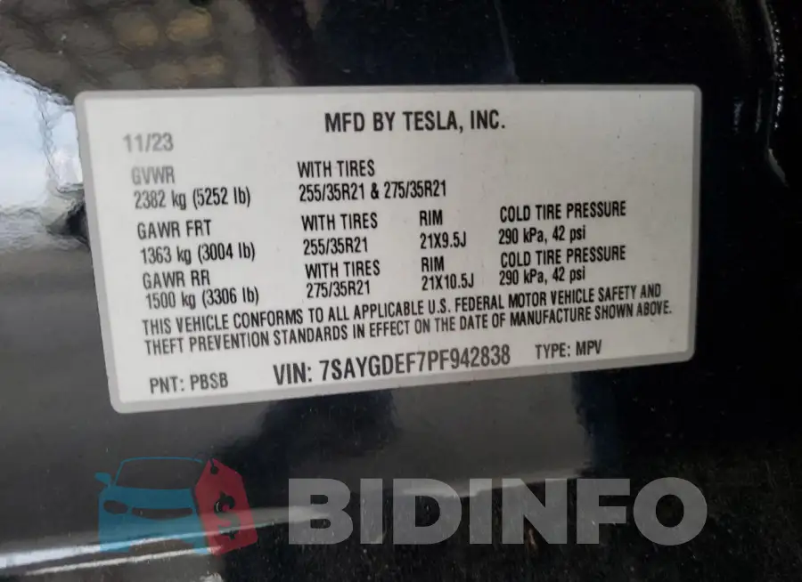 7SAYGDEF7PF942838 Photo# 12