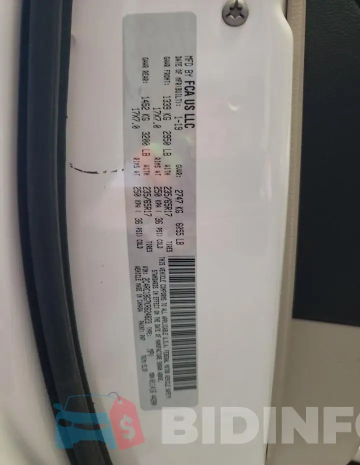 2C4RC1BG7KR624823 Photo# 13