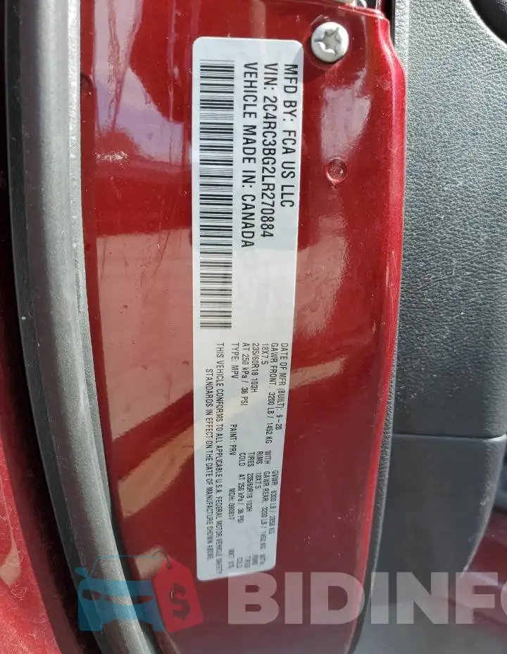 2C4RC3BG2LR270884 Photo# 14