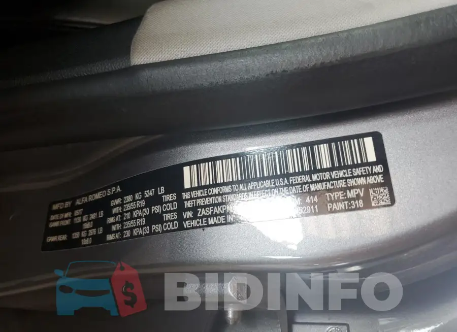ZASFAKPNXJ7B67194 Photo# 12