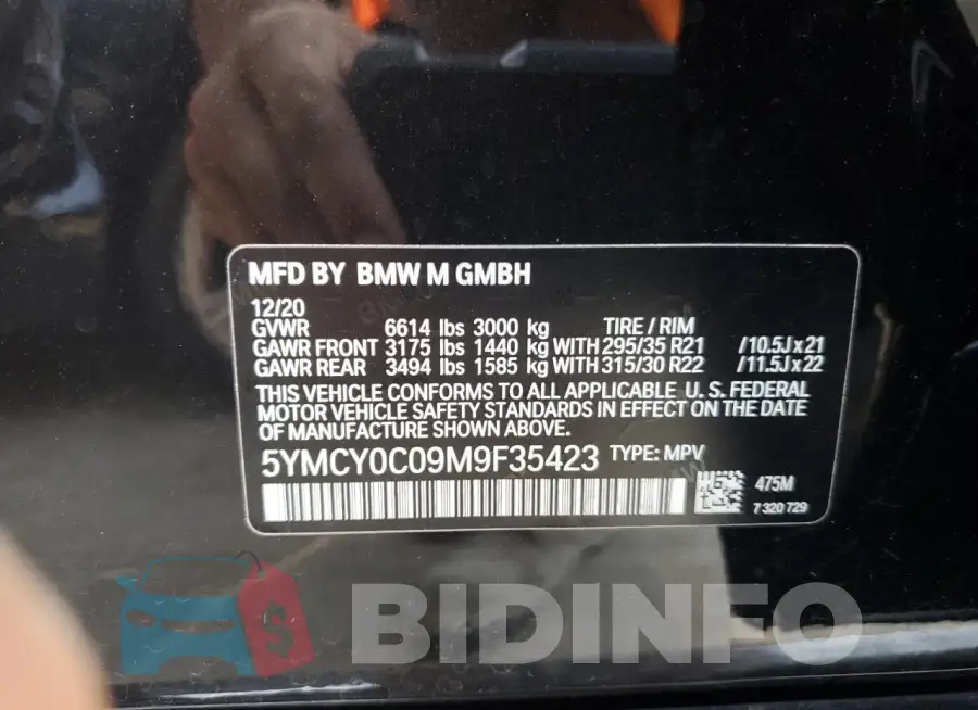 5YMCY0C09M9F35423 Photo# 13